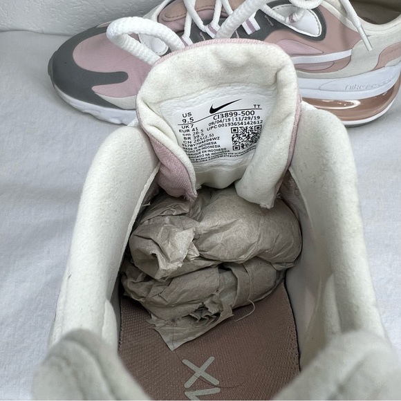 Nike Air Max 270 React Plum Chalk Stone Mauve 9.5 - Picture 7 of 11